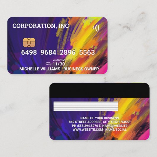 Crédit | Carte de débit | Artiste créatif (Devant / Derrière)