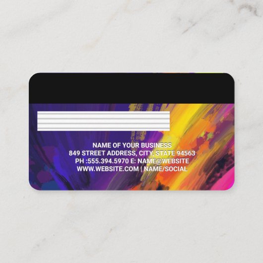 Crédit | Carte de débit | Artiste créatif (Dos)