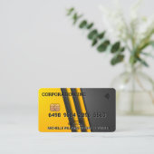 Crédit | Carte de débit | Couches gris jaune (Debout devant)