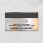 Crédit | Carte de débit | Métal brossé (Dos)