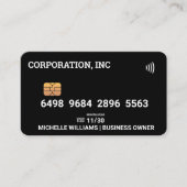 Crédit | Carte de débit | Noir (Devant)