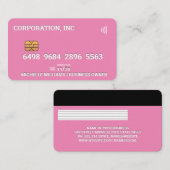 Crédit | Carte de débit | Rose (Devant / Derrière)