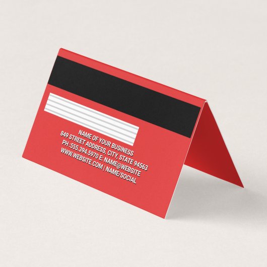 Crédit | Carte de débit | Rouge (Dos)