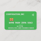 Crédit | Carte de débit | Vert (Devant)