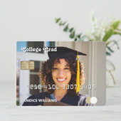 Credit Kaart Foto Afstuderen (Staand voorkant)