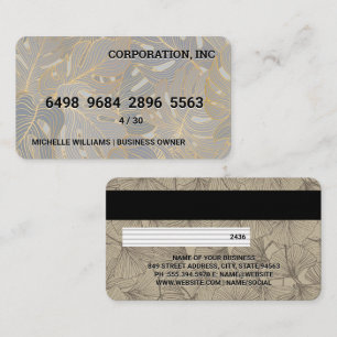 credit Kaart Planten-patroon Natuur Visitekaartje