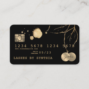 Credit Kaart styled Black Gold Visitekaartje