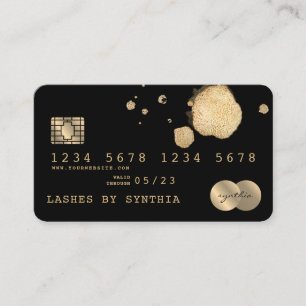 Credit Kaart styled Black Gold Visitekaartje