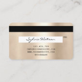 Credit Kaart Styled Gold Long Lashes Visitekaartje (Achterkant)