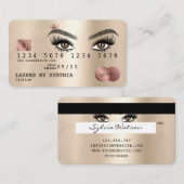 Credit Kaart Styled Gold Long Lashes Visitekaartje (Voorkant / Achterkant)