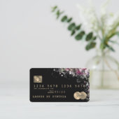 Credit Kaart Styled Greenery Floral Visitekaartje (Staand voorkant)