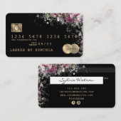 Credit Kaart Styled Greenery Floral Visitekaartje (Voorkant / Achterkant)