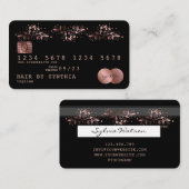 Credit Kaart Styled Roos Gold  Visitekaartje (Voorkant / Achterkant)