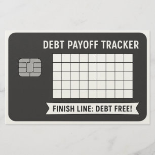 Credit Kaart Theme Debt Payoff Tracker Color Sheet
