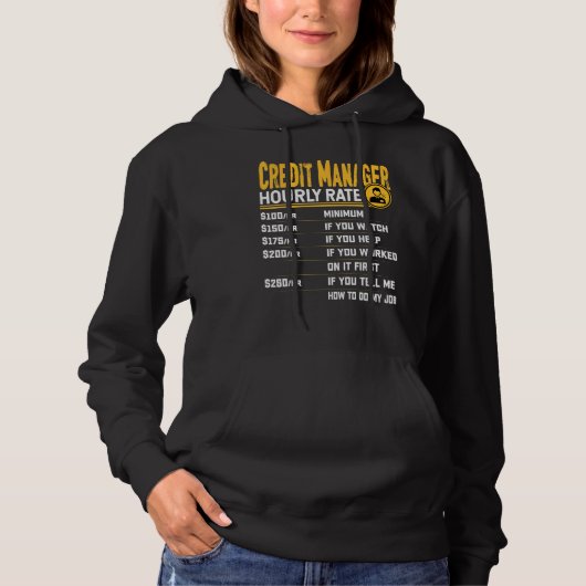 Credit Manager Hourrate Credit Manager Direct Hoodie (Voorkant)