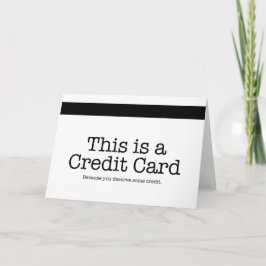 Creditcard Bedankkaart