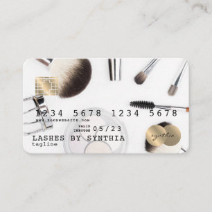 Creditcard Makeup Artist Visitekaartje