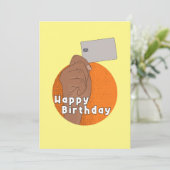 Creditcard of bankpas Funny Happy Birthday Kaart (Staand voorkant)