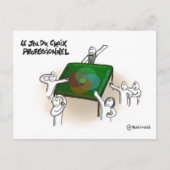 Creditcard "spel uit zakelijke keuze" briefkaart (Voorkant)