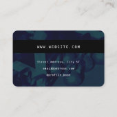 Creditcard stijl ontwerp fitnessruimte visitekaartje (Achterkant)