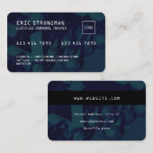 Creditcard stijl ontwerp fitnessruimte visitekaartje (Voorkant / Achterkant)