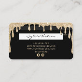 Creditcard styling Driving Gold Visitekaartje (Achterkant)