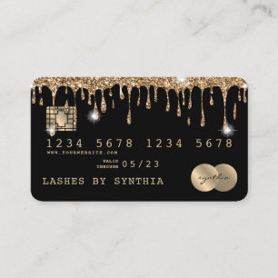 Creditcard styling Driving Gold Visitekaartje