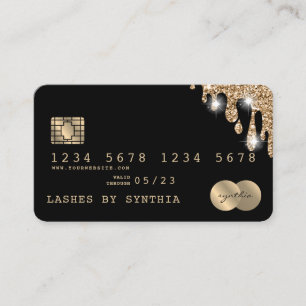 Creditcard styling Driving Gold Visitekaartje