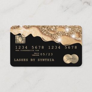Creditcard styling Driving Gold Visitekaartje