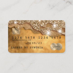 Creditcard styling Driving Gold Visitekaartje