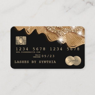 Creditcard styling Driving Gold Visitekaartje