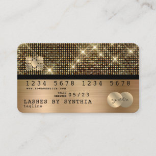 Creditcard styreen Gold en zwart Visitekaartje