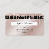 Creditcard styreen Roos Gold Long Lashes Visitekaartje (Achterkant)