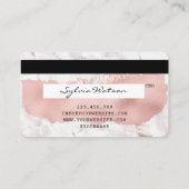 Creditcard styreen Roos Gold Long Lashes Visitekaartje (Achterkant)