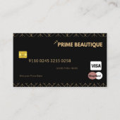 Creditcard Visitekaartje bevestigen (Voorkant)