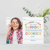 Creditcard voor cookie Verkoop Kaart (Staand voorkant)