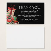 Creditcard voor speciale promotiecode visitekaartje (Voorkant /achterkant)