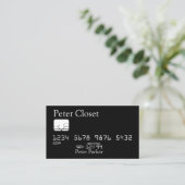 Creditcardstijl Visitekaartje (Staand voorkant)
