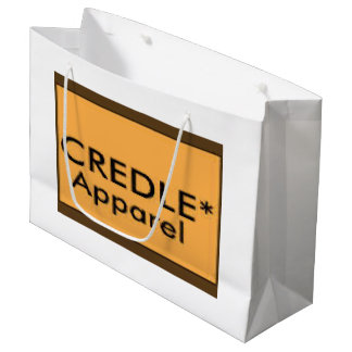 Crediteringstas met groot glanzend cadeau cadeauzakje