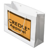 Crediteringstas met groot glanzend cadeau groot cadeauzakje (Voorkant Gekanteld)