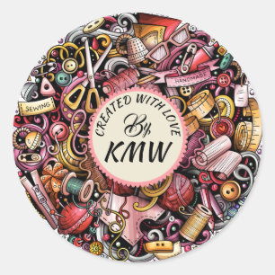 Créé Avec Un Sticker D'Amour