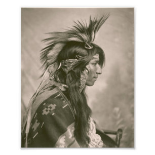 Cree-indiaan Foto Afdruk