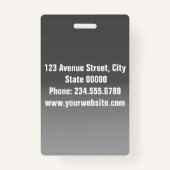 Créé pour vous, badge design (Dos)