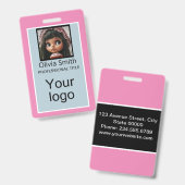 Créé pour vous, badge design (Front & Back)