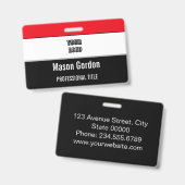 Créé pour vous, badge design (Avant & arrière)