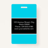 Créé pour vous, badge design (Dos)