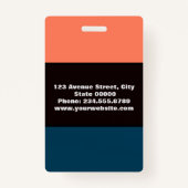 Créé pour vous, badge design (Dos)