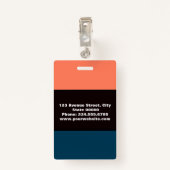 Créé pour vous, badge design (Dos avec clip)