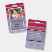 Créé pour vous, badge élégant (Avant & arrière)