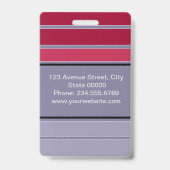 Créé pour vous, badge élégant (Arrière)